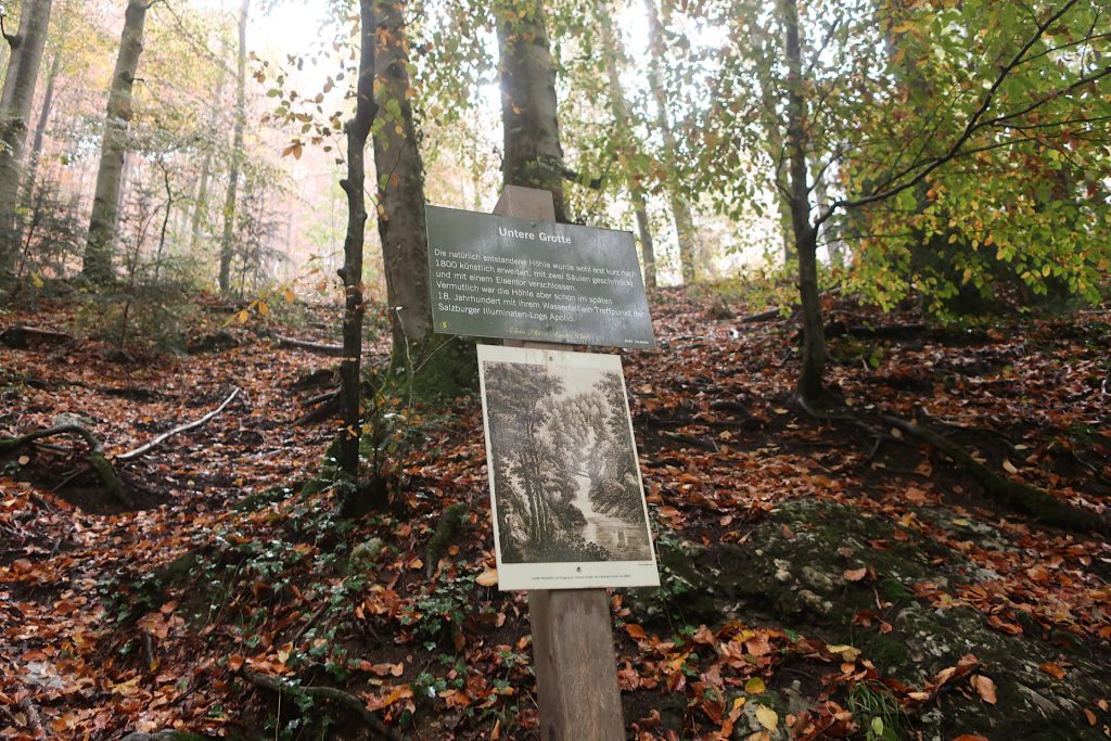 Schild Untere Grotte