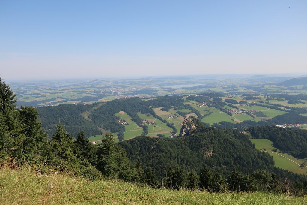 Ausblick auf den Nockstein und den Flachgau